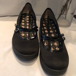 Black loafers